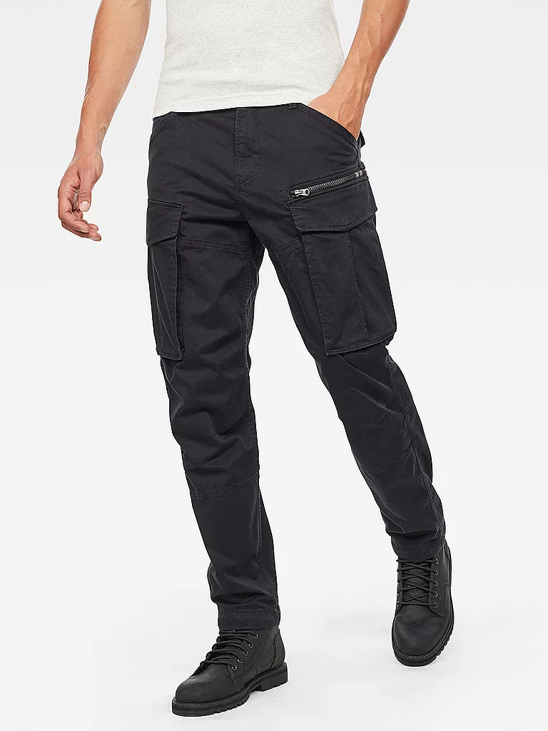 G-STAR Raw Cargohose Tapered Fit Rovic Zip 3D Schwarz | 30/L34